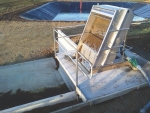 Remove solids before storing effluent