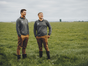 Chris Poole (right) and Tim Dangen are two of the finalists for the FMG Young Farmer of the Year title.