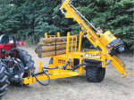 Bryce Suma's TR 400 post driver can be used on small or even ‘elderly’ tractors.
