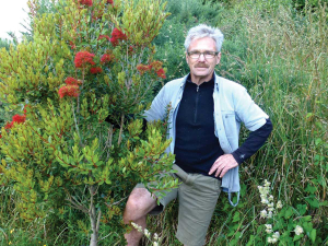 Ata Rangi&#039;s Clive Paton with a Rata.