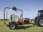 Kuhn’s new RW1810 bale wrapper.