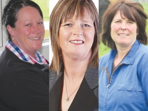 (L-R) Rebecca Keoghan, Michelle Wilson and Renee Rooney. 