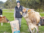 Tasmanian farmer Leigh Schuuring on his farm.