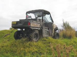 Andrew Simpson’s driver training business’ choice of side-by-side is a Polaris Ranger.
