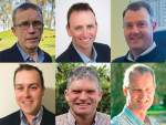 (Top L-R) Ian Brown, Grant Coombes & Colin Glass. (Bottom L-R) Cole Groves, Mark Slee & Jim van der Poel. 
