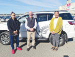 SFF Pareora plant manager Bruce McNaught (centre) with Lio Vifale (L), and Asena Lala (R) - two of the plant&#039;s all-important 150-strong Pacific Island workforce.