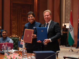 Historic NZ–India FTA signed, boosting forestry, meat and wool exports