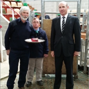 Tony Patridge presented with the Supreme Champion of Show award.