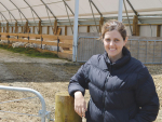 Megan Webster says the placid nature of goats make them easy to handle.