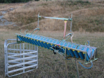 Fenemor Innovations popular Vetmarker lamb docking chute is easy to use with less stress on lambs who are released onto their feet. Photo supplied.