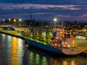 The vessel Kowhai departed Tauranga Port, carrying 700,000 trays,of Zespri SunGold Kiwifruit, as well as 15 containers of Zespri RubyRed for customers in China.