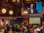 Oz Clarke speaks at the Altogether Unique Celebration, following the NZW Business Forum. Photo Credit: Richard Briggs.