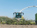 Claas’ self-propelled forage harvester.