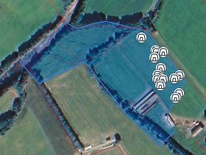 The grazier uses the No Fence app to draw virtual boundaries or &#039;breaks&#039; within a paddock.