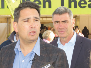 National Party leader Simon Bridges and agricultural spokesman Nathan Guy at Fieldays.