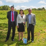 From left Chris Morgan, Mayor Julie Hardaker and Stuart Gordon