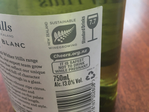 Every bottle of New Zealand wine has the standard measure on its back label. If is says 7.7 standard drinks that means it will take your liver 7.7 hours to process the alcohol in that bottle and there is no way to speed it up.