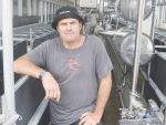 Ex-All Black Kevin Schuler milks cows, goat and sheep on their farms in Te Aroha.