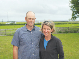 Taranaki farmers Peter and Nicola Carver.