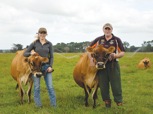 Peter Horn&#039;s (right) great-grandfather started the Kuku Stud in 1914; five generations on, great-great-granddaughter Letitia Horn is continuing the family tradition.