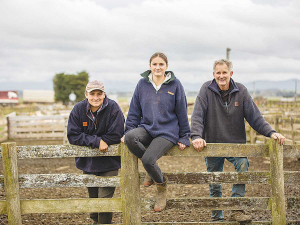 Left to right, Dylan Pearce, Holleigh Ellis, and Ian Ellis of Harvest to Hand.