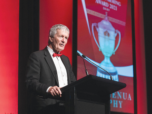 Agriculture Minister Damien O&#039;Connor at the awards.