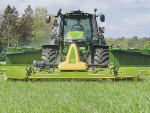 Krone&#039;s EasyCut F400CV Fold is said to be suitable to complement mounted/trailed rear mowers or a butterfly combination set-up.