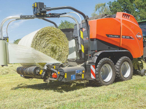 Kuhn&#039;s VBP 3100 series baler-wrappers can now be equipped with film binding systems.