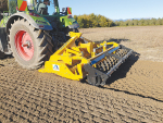 An Alpego Inversa cultivator working in stony paddock delivers a fine seed bed on the surface for consistent planting depth and uniform germination.