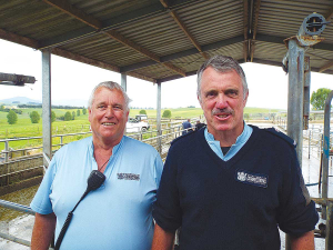 Waikeria Prison manager of industries Stuart Morgan (right) and head of farm operations Pete Watson.