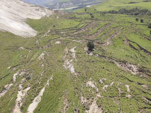 Aerial photos are now revealing the extent of the damage.