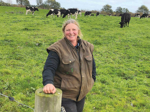 Helen Cummings on her farm.