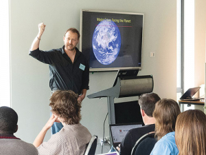 American entomologist Dr Jon Lundgren speaks at a workshop on biological pest control, organised by the Bio-Protection Research Centre, Lincoln University. 