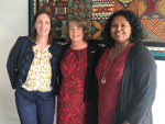 (L-R) Rachel Baker, Tracey Collis, and Loshni Manikam.