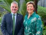 New Federared Farmers President Colin Hurst (Left) and new Federated Farmers Vice President Sandra Faulkner.