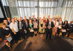 The Plant and Food team pictured with Prime Minister Jacinda Ardern at parliament last week after picking up their award. Photo Credit: The Royal Society Te Aparangi.